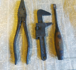 A set of vintage tools