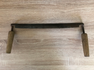 Antique carpentry hand tools, ancient scrapers, draw knife cabinet making, industrial decor, vintage carpenter tools