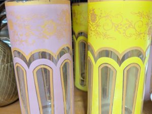 Set of 5 Art Deco Tumblers