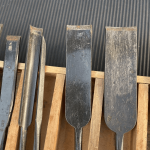 Japanese antiques Carpentry Tools Vintage Wood rare chisel 27 pieces set - Image 3