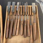 Japanese antiques Carpentry Tools Vintage Wood rare chisel 27 pieces set - Image 5