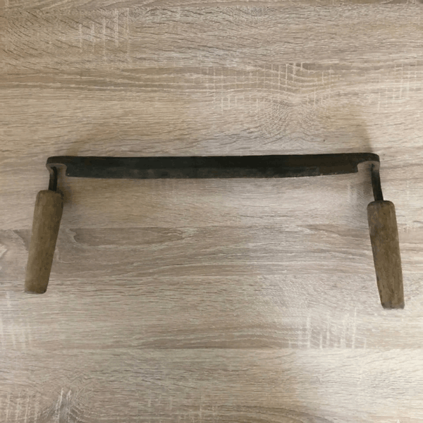 Antique carpentry hand tools, ancient scrapers, draw knife cabinet making, industrial decor, vintage carpenter tools