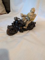 Vintage cast iron michelin man with side car - Image 2
