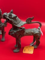 Brass Tibetan Foo Guardian Dogs - Image 2