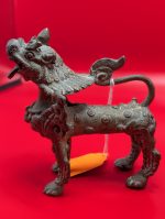Brass Tibetan Foo Guardian Dogs - Image 4