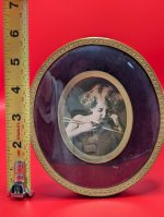 Antique framed print "Cupid Asleep" - Image 2