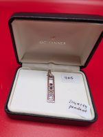 O.C. Tanner Sterling Silver Gemstone Bar Pendent