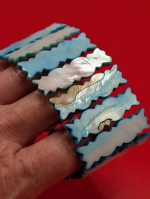1980 Blue Shell Stretchy Bracelet - Image 4