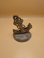 Pair of brass anchor bookends - Image 2