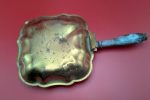 Vintage brass shell shaped dish