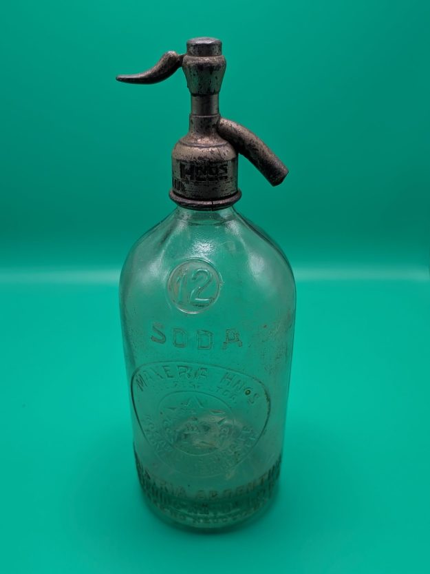 cropped-PXL_20260928_183346449-scaled-1.jpg Vintage Aqua Glass Seltzer Siphon Bottle - Image 1