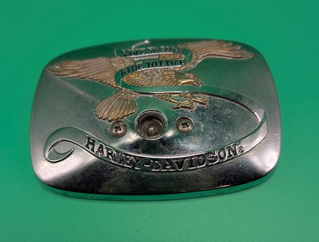 cropped-PXL_20260929_224936848-scaled-1.jpg Vintage Harley Davidson Motorcycle Mirror - Image 1