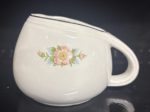Hall China "Rose White" Sugar Bowl